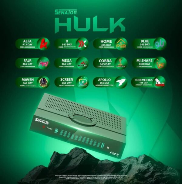 Senator Hulk Android 4K 5G Receiver